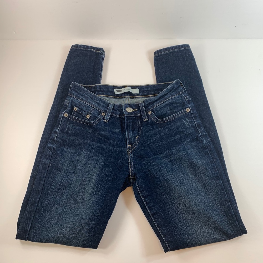 Levi’s 535 Legging Dark Blur Denim Jeans, Size 3M